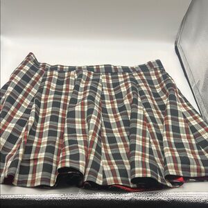Tuesday Bassen Plaid Wednesday Uniform Skater Skirt Large